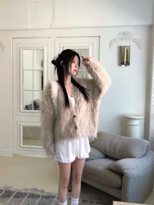 Z24 聖日耳曼的軟長絨毛針織外套