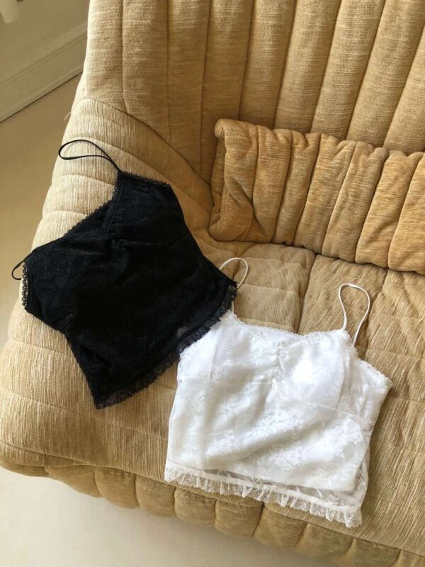 Z10 布里安妮的精緻小花蕾絲bra top背心