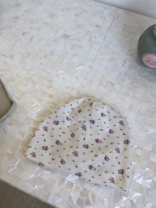 AB28 法蘭西的夏日小碎花彈力鬆緊冷帽