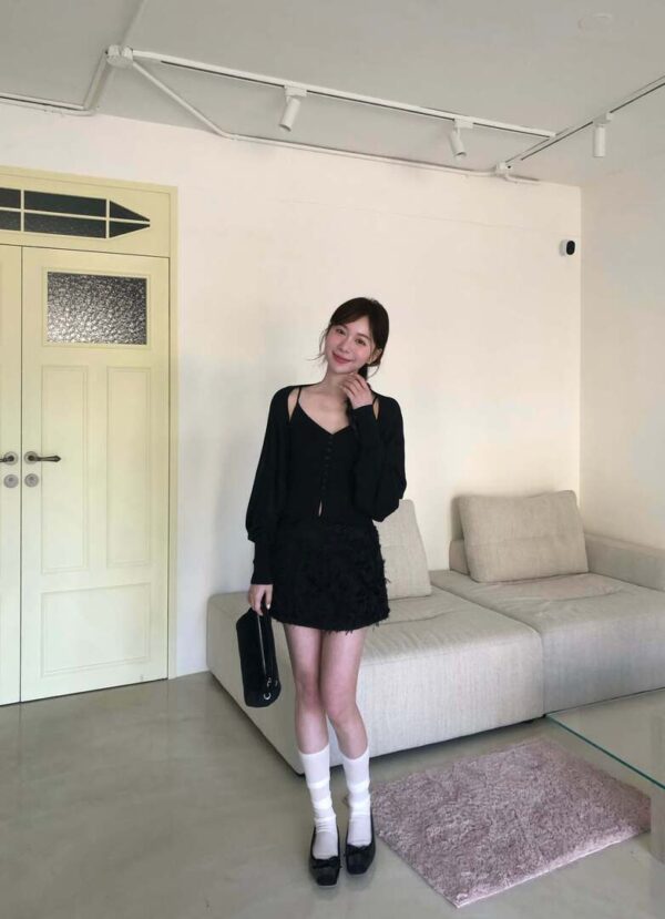 AB05 Elbino艾爾比諾的經典小羽毛短裙