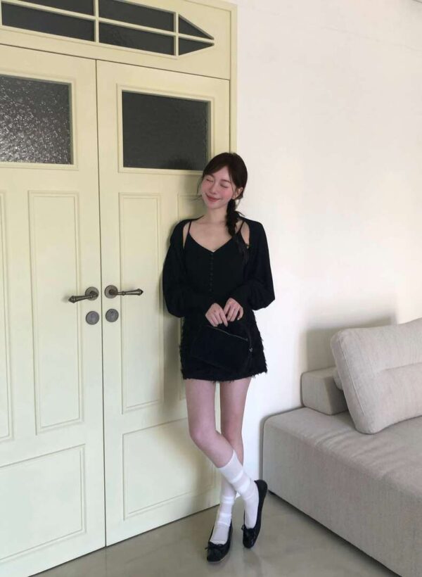 AB05 Elbino艾爾比諾的經典小羽毛短裙