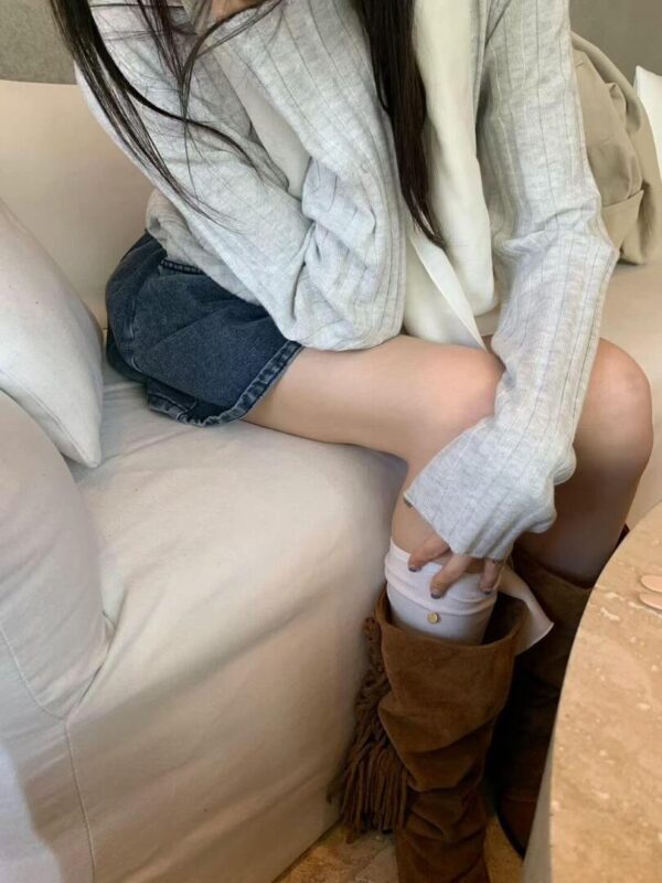 1 (6) AB08 Ality艾莉緹的設計師踩腳天絲棉長襪