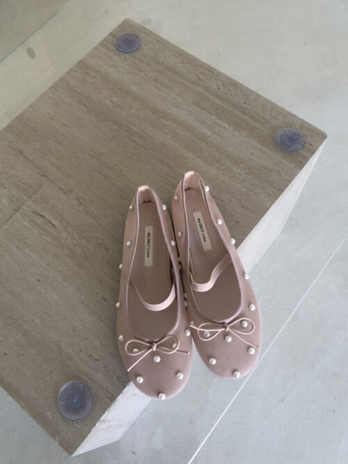 AB46 Nora諾拉珍珠粉色瑪莉珍鞋鞋