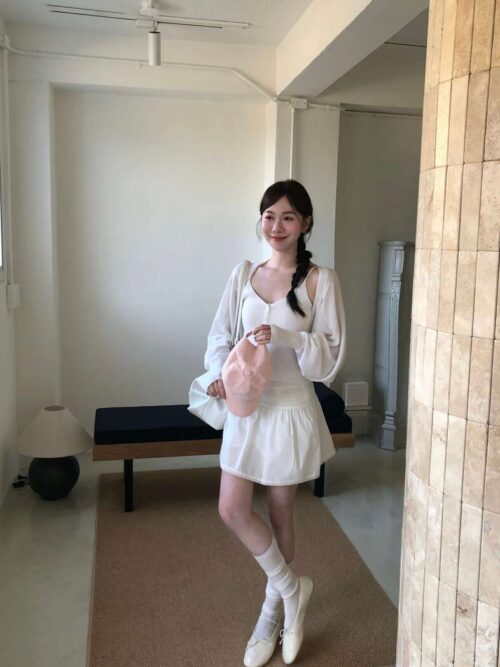 AB15 Vera薇拉的下午茶氣質蕾絲短裙