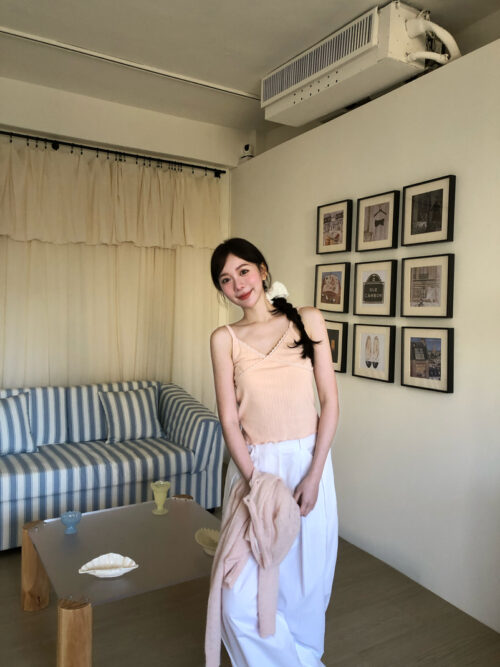 AB18 凡爾賽的玫瑰園法式蕾絲背心