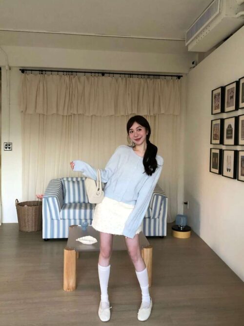 AB05 Elbino艾爾比諾的經典小羽毛短裙