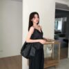 AC06 Rosalie羅莎莉的柔霧緞面蝴蝶結玫瑰蕾絲背心