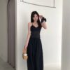 AC09 Mandy曼蒂的羽毛蕾絲緞面v領bra top背心