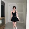 AC12 Fairy菲兒的巴黎小花蕾絲鬆緊腰短裙
