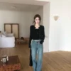 AD05 Cannes 坎城漫步·掛脖蝴蝶結柔膚針織上衣Set