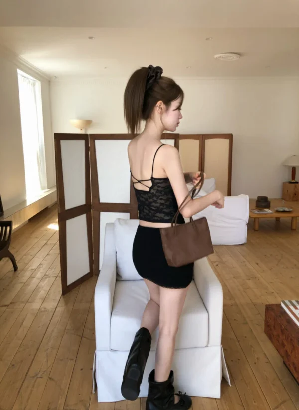 AD24 Adeline 艾芙琳的軟蕾絲後美背Bra Top