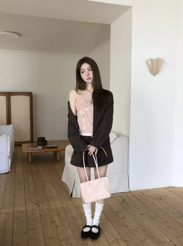 AD35  Élodie艾洛蒂的百褶輕盈夾克外套
