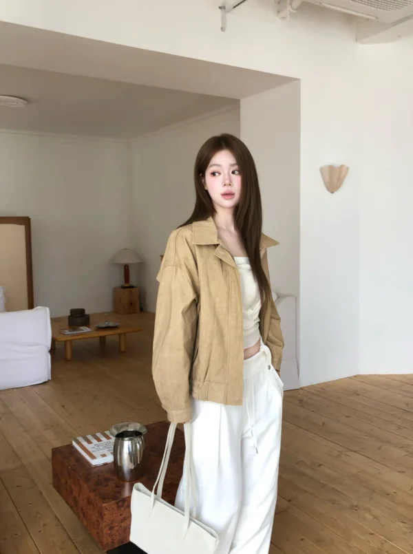 AD04 Sylvie希爾薇的柔霧復古法式夾克