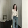 AD01 Odélia歐黛莉亞的柔花蕾絲曲線背心
