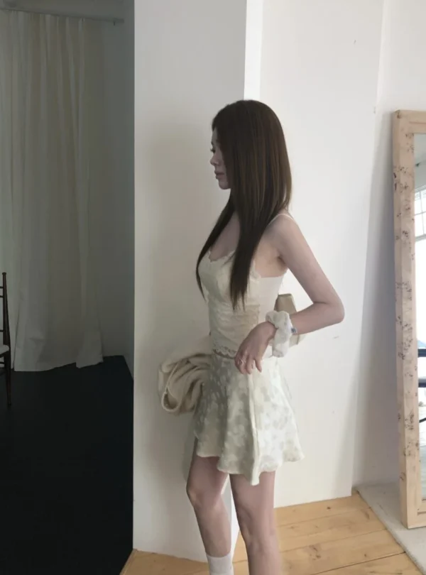 AD23 Joséphine約瑟芬的法式柔絨蕾絲Bra Top