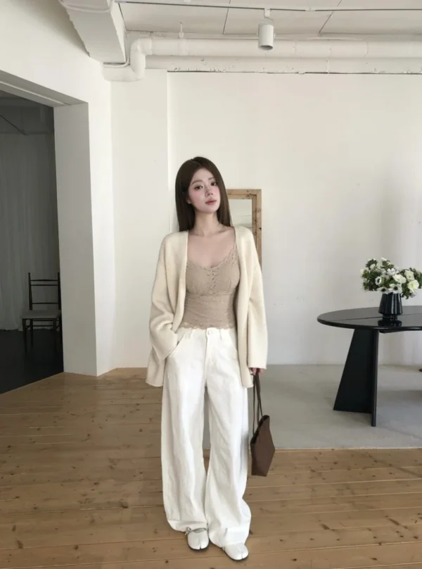 AD23 Joséphine約瑟芬的法式柔絨蕾絲Bra Top