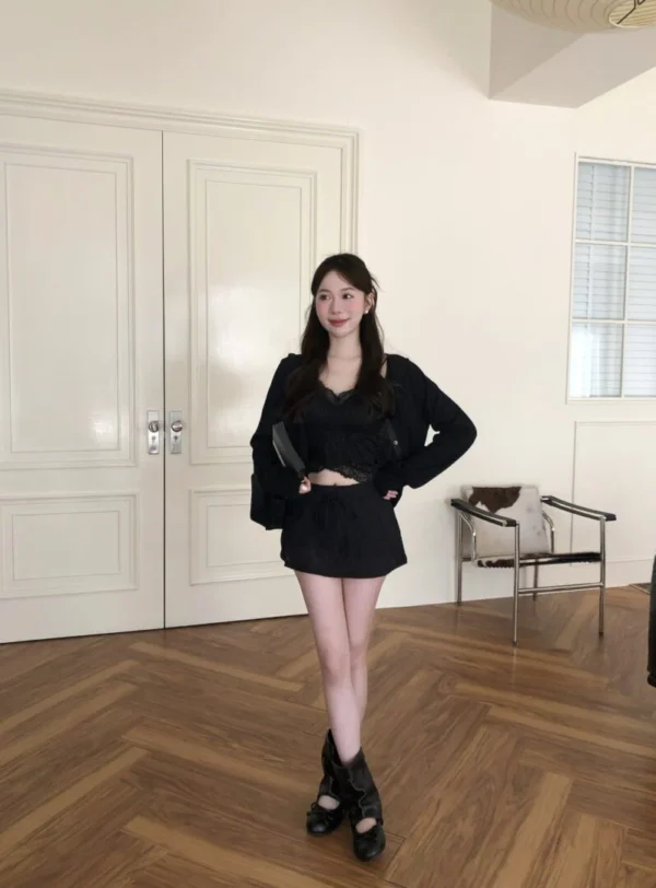 AD46 Rue des Roses巴黎玫瑰蕾絲裙