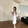 AD11 Bayeux巴約小蕾絲蝴蝶結洋裝