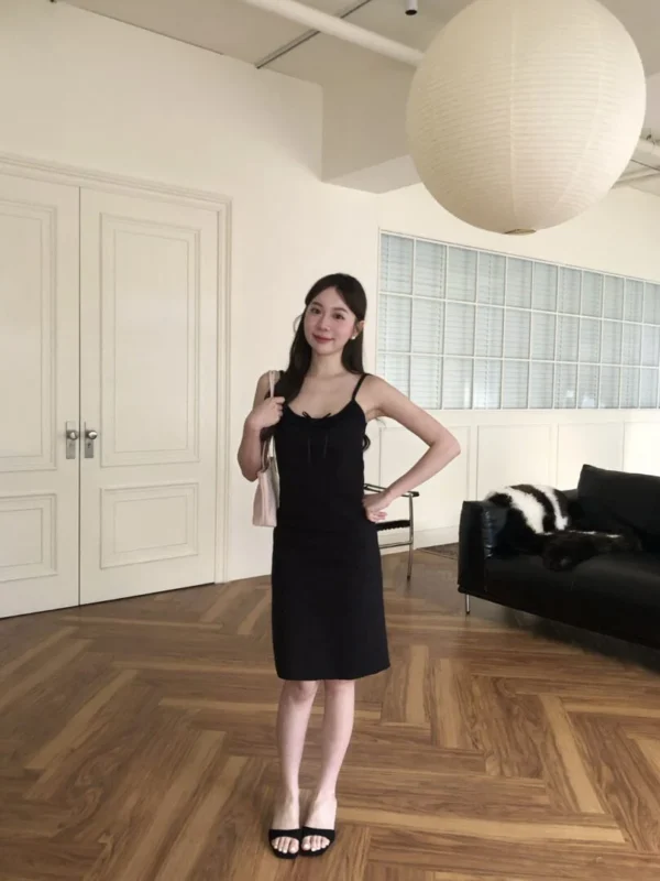 AD11 Bayeux巴約小蕾絲蝴蝶結洋裝
