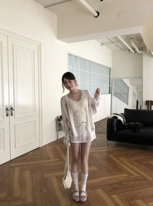 AD30 Sancerre桑塞爾柔霧花園暈染針織外套