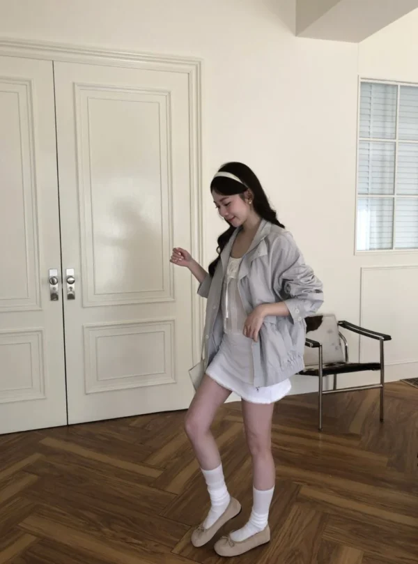 AD20 Clémence克萊蒙絲霧感薄夾克風衣外套