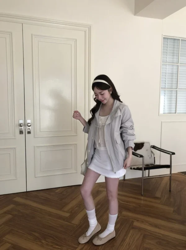 AD20 Clémence克萊蒙絲霧感薄夾克風衣外套