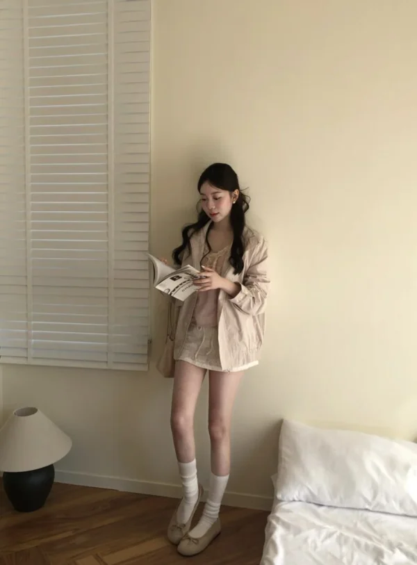 AD20 Clémence克萊蒙絲霧感薄夾克風衣外套