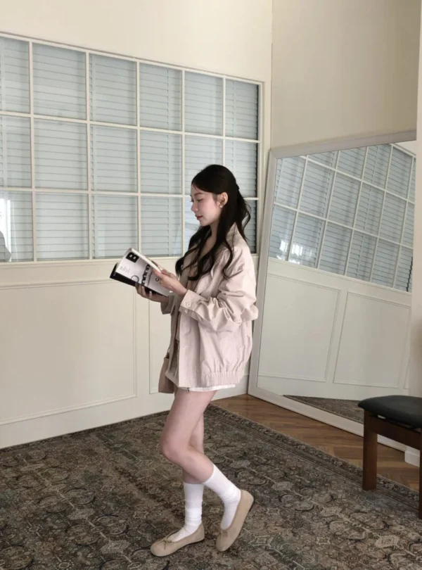 AD20 Clémence克萊蒙絲霧感薄夾克風衣外套