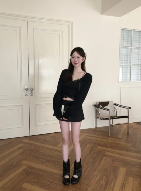 AD46 Rue des Roses巴黎玫瑰蕾絲裙