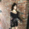 1 (103) AE19 Isaline伊莎琳柔紗扭結天絲長袖上衣