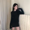1 (109) AE62 Célina賽琳娜的巴黎女孩拼接柔紗針織長襪