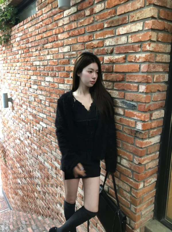 1 (112) AE62 Célina賽琳娜的巴黎女孩拼接柔紗針織長襪