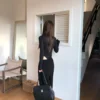AE03 Simone西蒙娜的慵懶垂墜法式寬褲