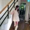 1 (15) AE62 Célina賽琳娜的巴黎女孩拼接柔紗針織長襪