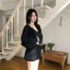 AE11 Delphine黛爾芬的精緻柔感針織短裙