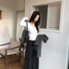 AE03 Simone西蒙娜的慵懶垂墜法式寬褲