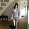 AE39 Berenice貝蕾妮絲法式拼接麻花針織外套
