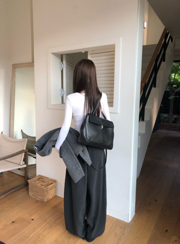AE03 Simone西蒙娜的慵懶垂墜法式寬褲