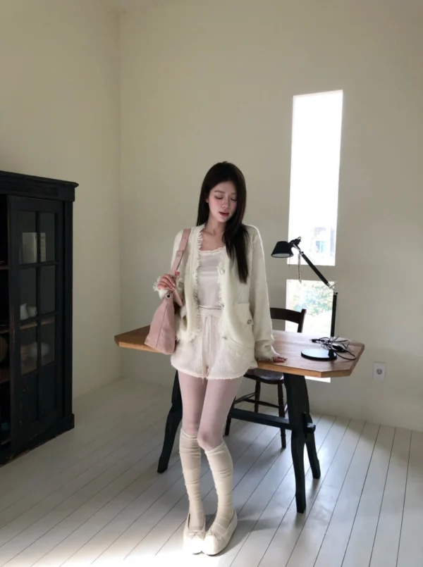 AE22 Odette奧黛特芭蕾軟毛針織外套