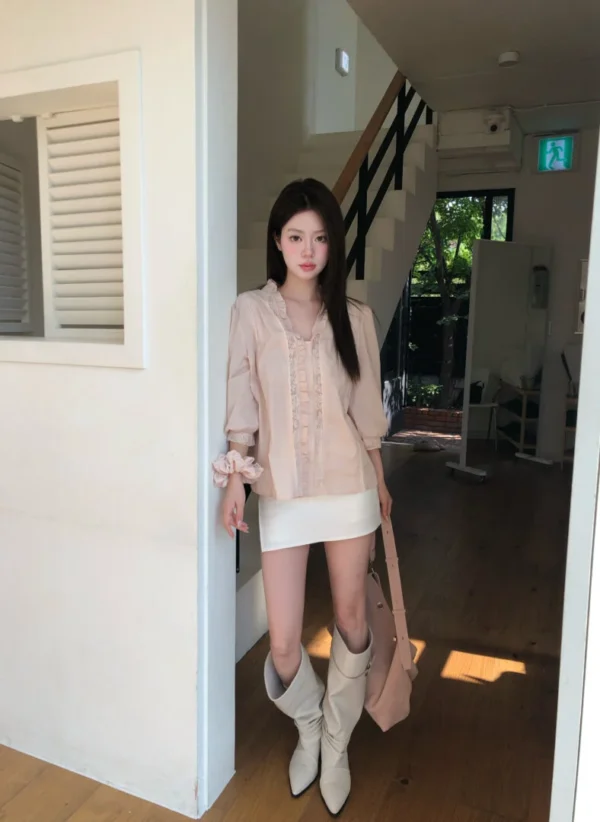1 (88) AE69 Brielle布莉爾尖頭皮革釦環長靴