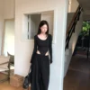 AE03 Simone西蒙娜的慵懶垂墜法式寬褲
